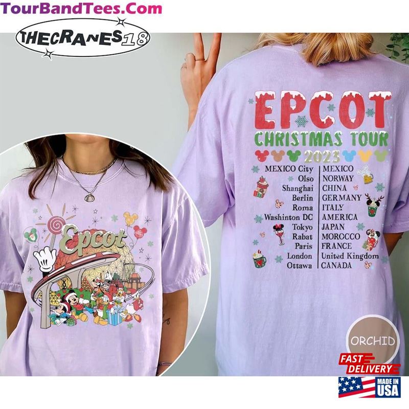 Epcot Christmas Tour Shirt Tee Disney Family Sweatshirt Classic 29Uf122417 – Utopia Fashion