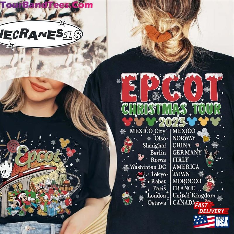 Epcot Christmas Tour Shirt Tee Disney Family Sweatshirt Classic 29Uf122417 – Utopia Fashion