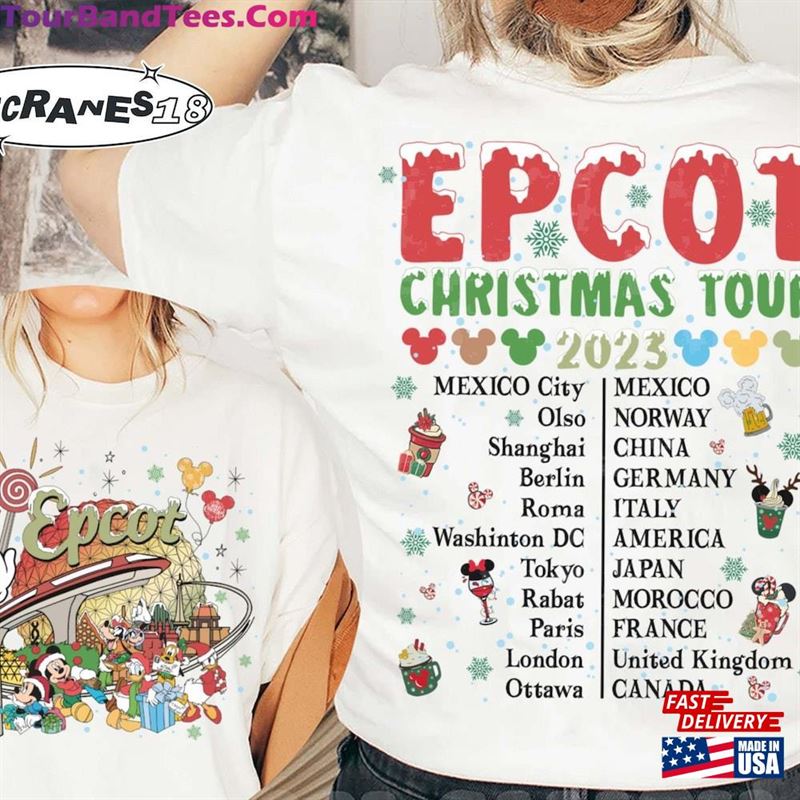 Epcot Christmas Tour Shirt Tee Disney Family Sweatshirt Classic 29Uf122417 – Utopia Fashion