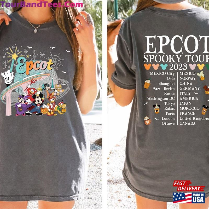 Epcot Halloween Spooky Tour Shirt Disney World Food And Wine Sweatshirt Hoodie 29Uf122288 – Utopia Fashion