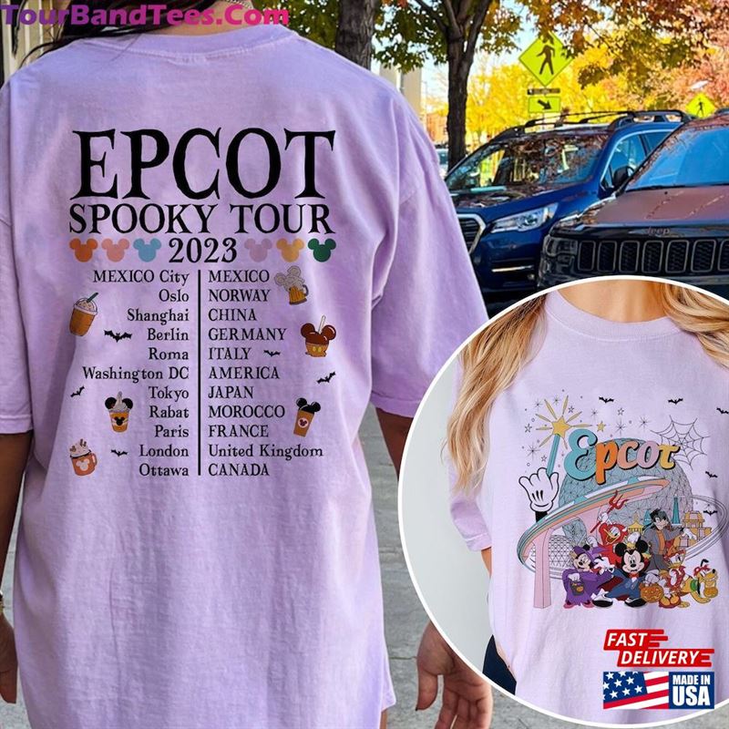 Epcot Halloween Spooky Tour Shirt Disney World Food And Wine Sweatshirt Hoodie 29Uf122288 – Utopia Fashion