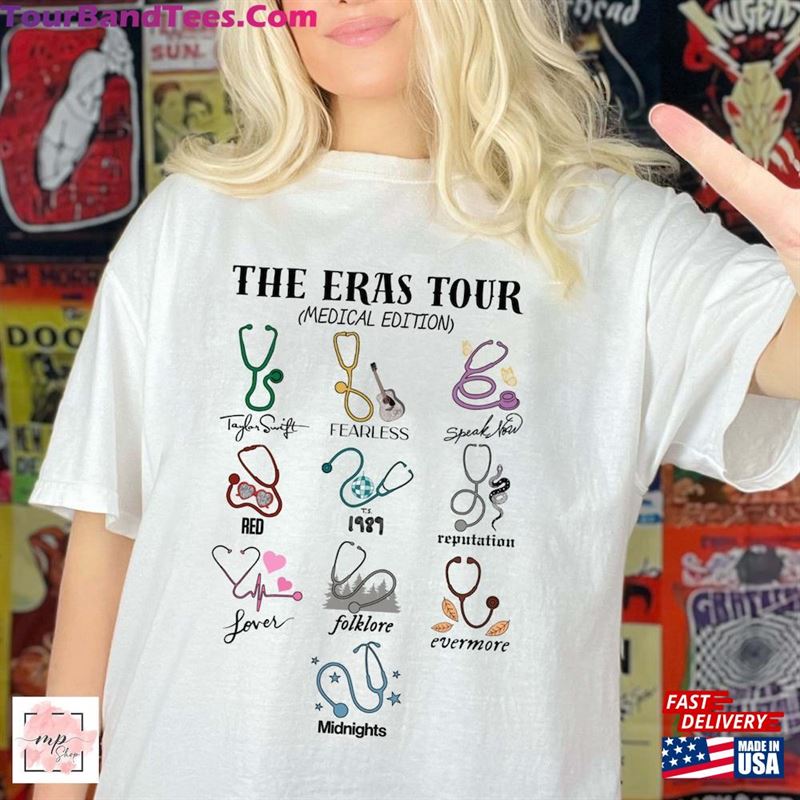 Eras Medical Edition Shirt Stethoscope Registered Nurse Pa Np Md Cna Pct Rt Tour Sweatshirt T-Shirt 29Uf123142 – Utopia Fashion