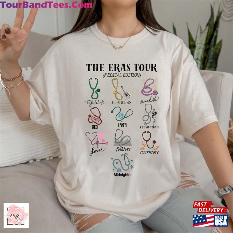 Eras Medical Edition Shirt Stethoscope Registered Nurse Pa Np Md Cna Pct Rt Tour Sweatshirt T-Shirt 29Uf123142 – Utopia Fashion