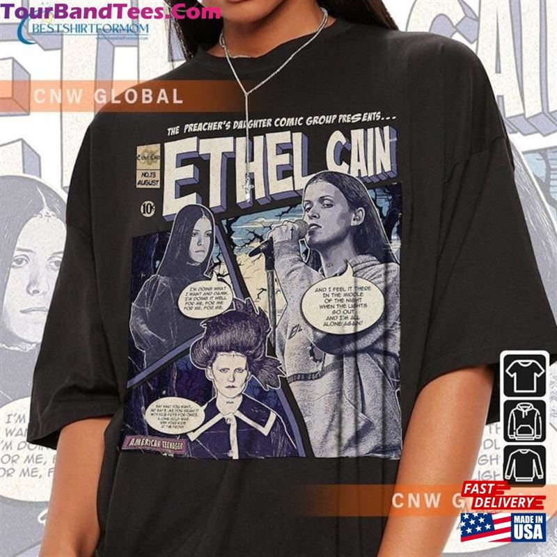 Ethel Cain Comic Shirt 90S Vintage Merch Art Preacher’S Daughter Album Concert Tour Graphic Tee Gift For Fan V2 Classic T-Shirt 29Uf122371 – Utopia Fashion