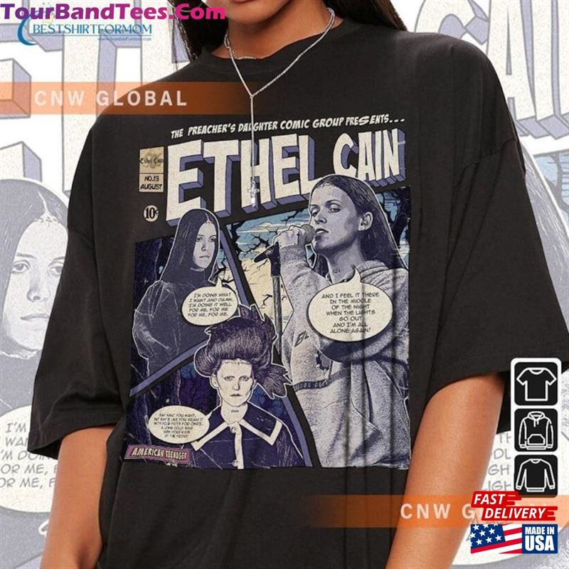 Ethel Cain Comic Shirt 90S Vintage Merch Art Preacher’S Daughter Album Concert Tour Graphic Tee Gift For Fan V2 Sweatshirt Unisex Classic 29Uf122352 – Utopia Fashion