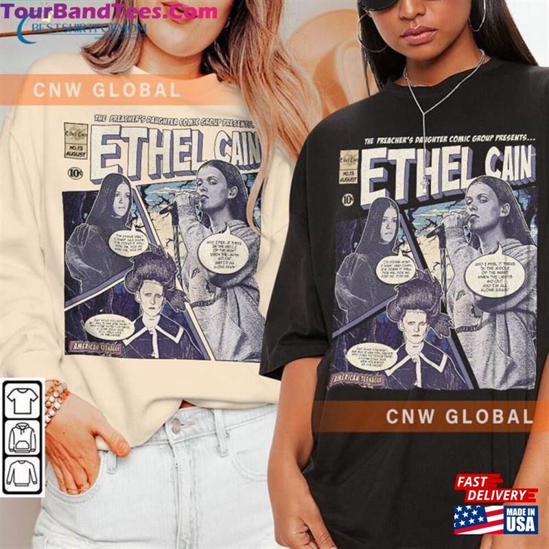 Ethel Cain Comic Shirt 90S Vintage Merch Art Preacher’S Daughter Album Concert Tour Graphic Tee Gift For Fan V2 Sweatshirt Unisex Classic 29Uf122352 – Utopia Fashion