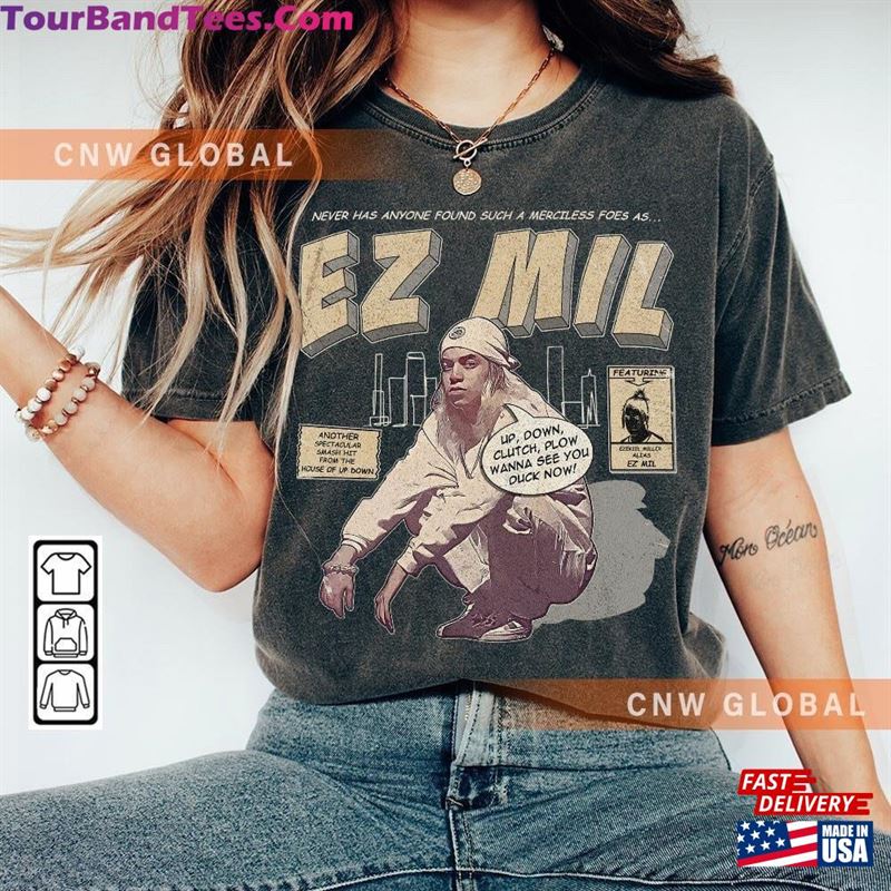 Ez Mil Comic Shirt 90S Vintage Merch Art Up Down Du4Li7Y Album Concert Tour Graphic Tee Gift For Fan V1 Sweatshirt Hoodie 29Uf123000 – Utopia Fashion