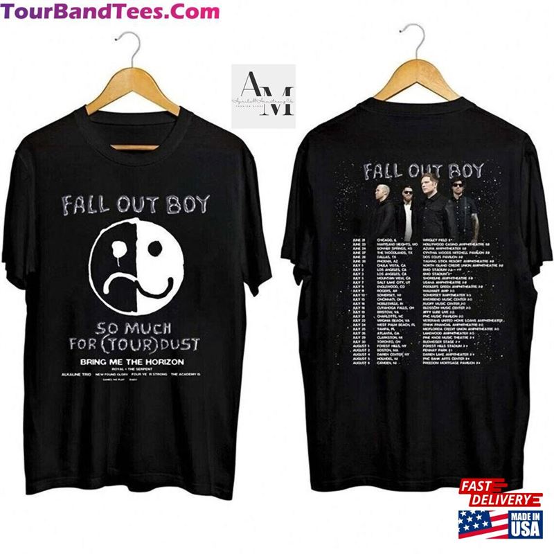 Fall Out Boy Band Fan 2Sided Shirt Tour Tee So Much For Stardust T-Shirt Hoodie Unisex 29Uf118634 – Utopia Fashion