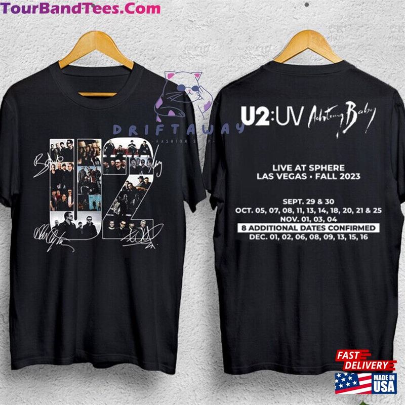 Fall Tour Rock Band U2 2Sided Shirt Achtung Baby Live At Sphere T-Shirt Signature Hoodie Sweatshirt Unisex 29Uf124028 – Utopia Fashion