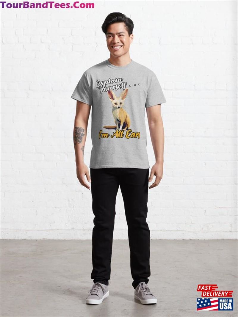 Fennec Fox Artwork Funny Cute T-Shirt Classic 29Uf119196 – Utopia Fashion