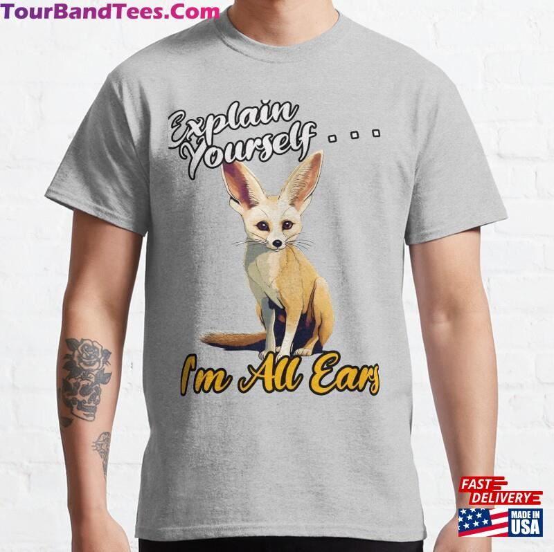 Fennec Fox Artwork Funny Cute T-Shirt Classic 29Uf119196 – Utopia Fashion