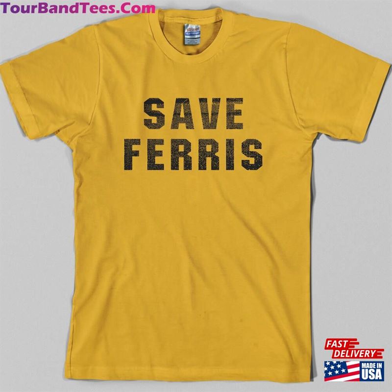 Ferris Bueller T-Shirt Save 80S Movie Sweatshirt 29Uf131953 – Utopia Fashion