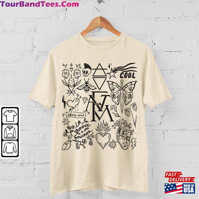 Florence And The Machine Doodle Art Shirt Vintage Album Lyrics Tattoo Sweatshirt Hoodie Tour Da3005Dt 29Uf136515 – Utopia Fashion