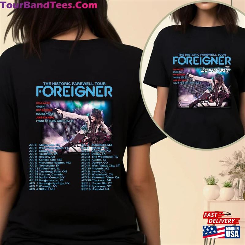 Foreigner The Historic Farewell Tour Shirt Concert For Fan Classic Unisex 29Uf123657 – Utopia Fashion