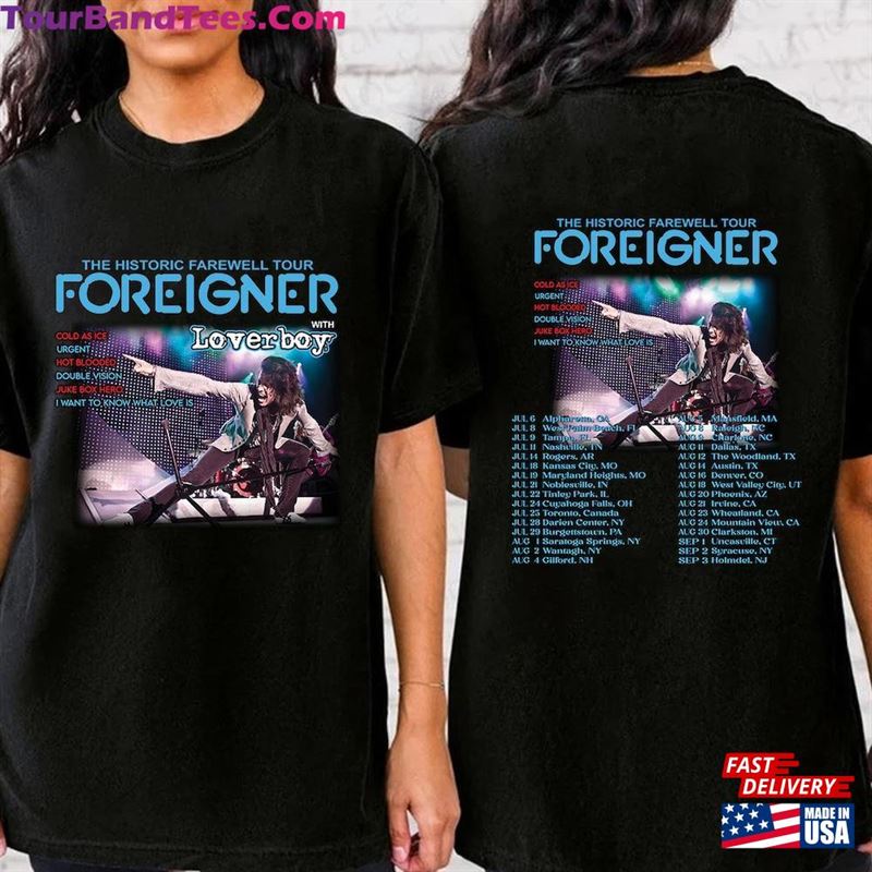 Foreigner The Historic Farewell Tour Shirt Concert For Fan Classic Unisex 29Uf123657 – Utopia Fashion