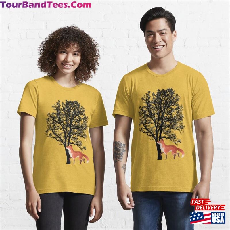 Fox Under The Tree T Shirt Essential T-Shirt Classic 29Uf118368 – Utopia Fashion