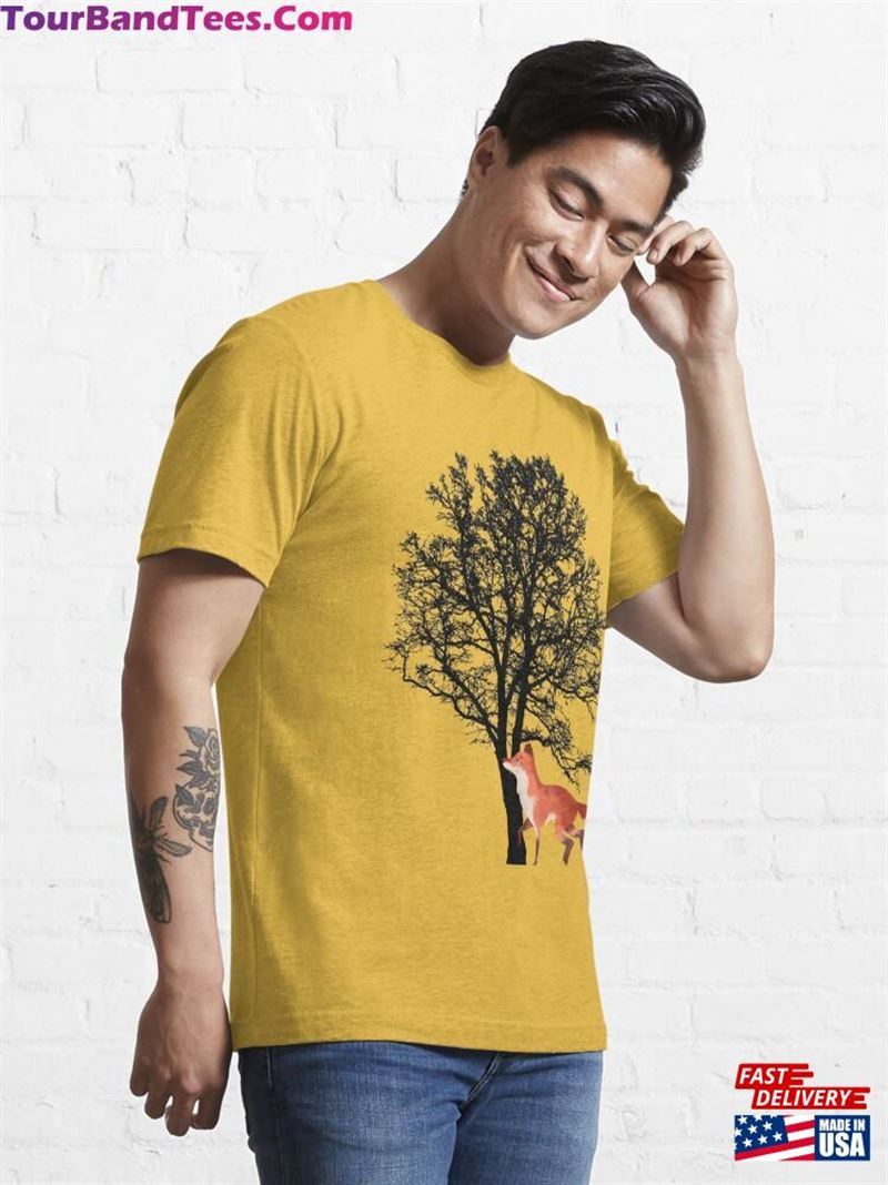 Fox Under The Tree T Shirt Essential T-Shirt Classic 29Uf118368 – Utopia Fashion