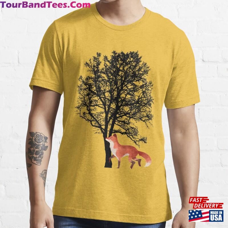 Fox Under The Tree T Shirt Essential T-Shirt Classic 29Uf118368 – Utopia Fashion