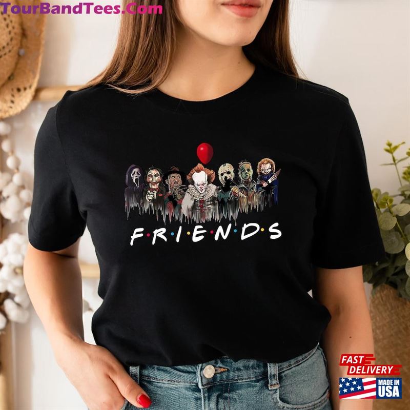 Friends Halloween Shirt Horror Characters Movie Killers T-Shirt Sweatshirt 29Uf122209 – Utopia Fashion