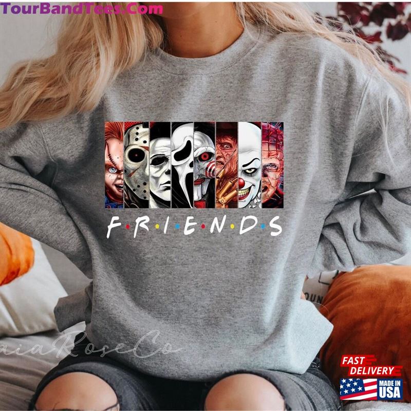 Friends Halloween Tee Horror Characters Movie Shirt T-Shirt Sweatshirt 29Uf122360 – Utopia Fashion