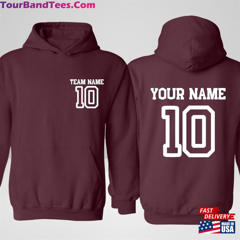 Front And Back Hoodie Custom Team Name Sweatshirt Unisex T-Shirt 29Uf141587 – Utopia Fashion