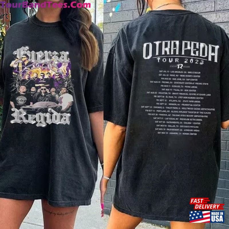 Fuerza Regida Otra Peda Tour Shirt Fan Concert Hoodie T-Shirt 29Uf124171 – Utopia Fashion