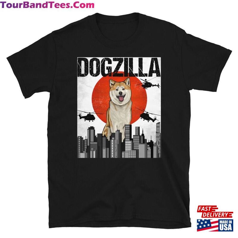 Funny Akita Dogzilla Vintage Japanese Dog Godzilla Gift Unisex Classic 29Uf131449 – Utopia Fashion