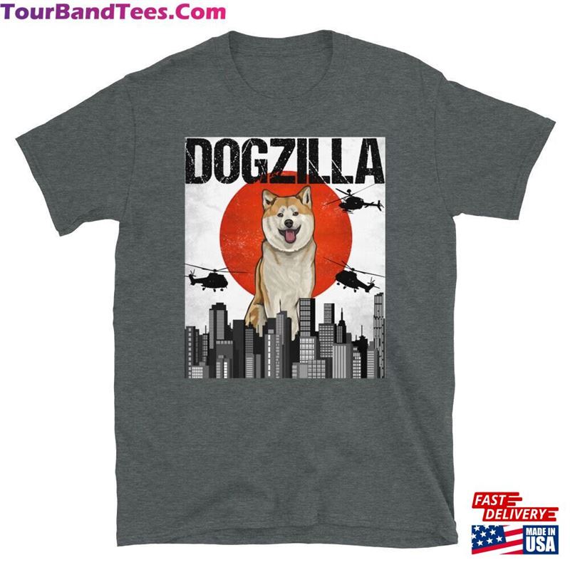 Funny Akita Dogzilla Vintage Japanese Dog Godzilla Gift Unisex Classic 29Uf131449 – Utopia Fashion