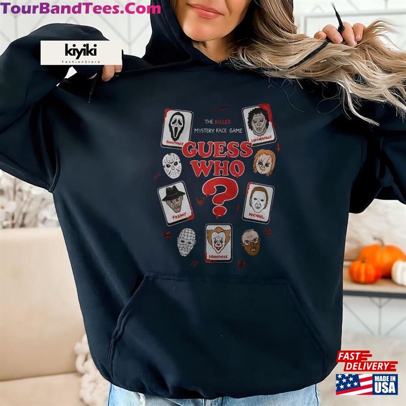 Funny Halloween Guess Who Shirt Chucky Michael Myers Jason Voorhees Unisex Hoodie Horror Movie Tee Sweatshirt 29Uf131806 – Utopia Fashion