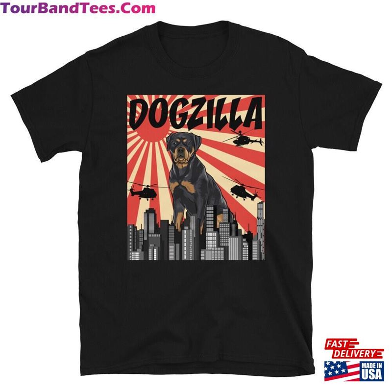 Funny Rottweiler Dogzilla Retro Japanese Dog Godzilla Gift Unisex T-Shirt 29Uf141428 – Utopia Fashion