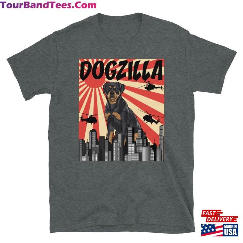 Funny Rottweiler Dogzilla Retro Japanese Dog Godzilla Gift Unisex T-Shirt 29Uf141428 – Utopia Fashion