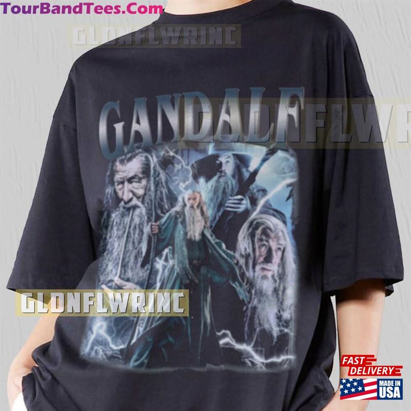 Gandalf Shirt American Actor Movie Character Magic Grapich Tee Vintage 90’S Retro Bootleg Sweatshirt Fm125 Unisex Hoodie 29Uf136869 – Utopia Fashion