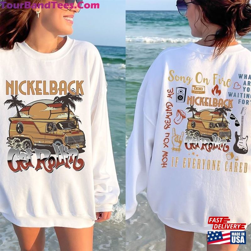 Get Rollin’2023 Vintage Music Tour Shirt By Nickelback Unisex Hoodie 29Uf124593 – Utopia Fashion