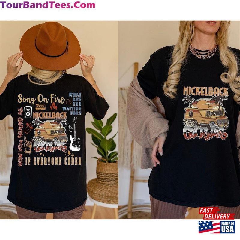 Get Rollin’2023 Vintage Music Tour Shirt By Nickelback Unisex Hoodie 29Uf124593 – Utopia Fashion