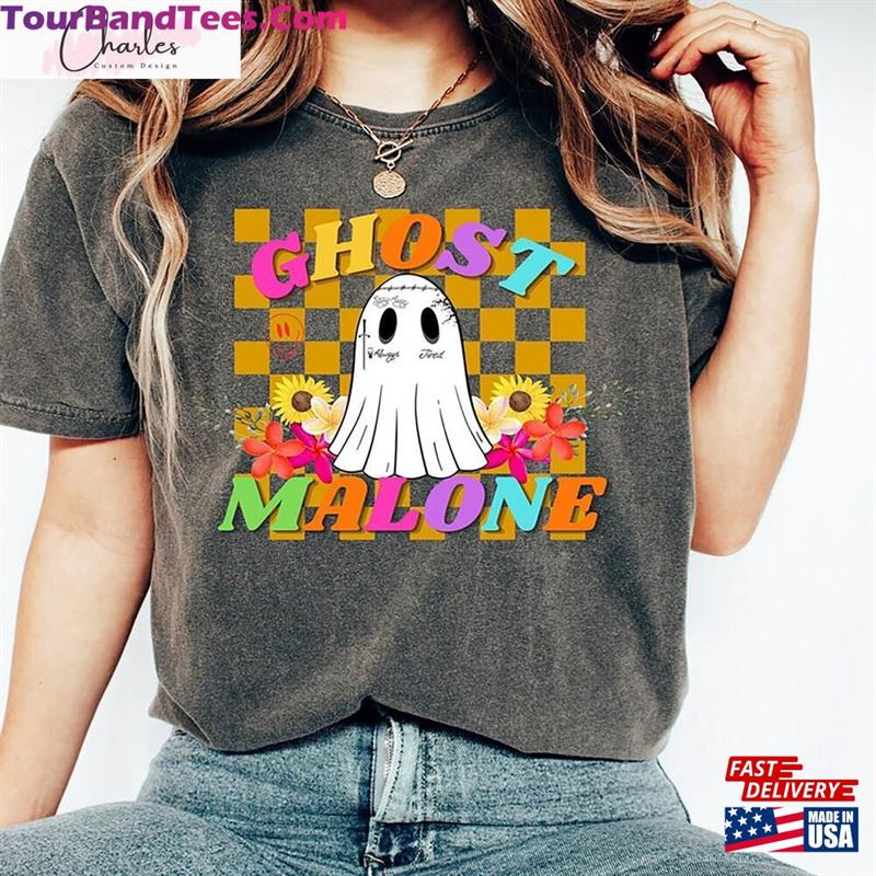 Ghost Malone Shirt Cute Spooky Halloween Unisex T-Shirt Hoodie Sweatshirt 29Uf136921 – Utopia Fashion