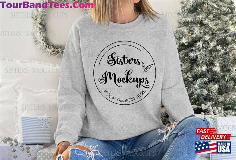 Gildan Sport Grey Sweatshirt Mockup Gray Christmas Unisex 29Uf118395 – Utopia Fashion