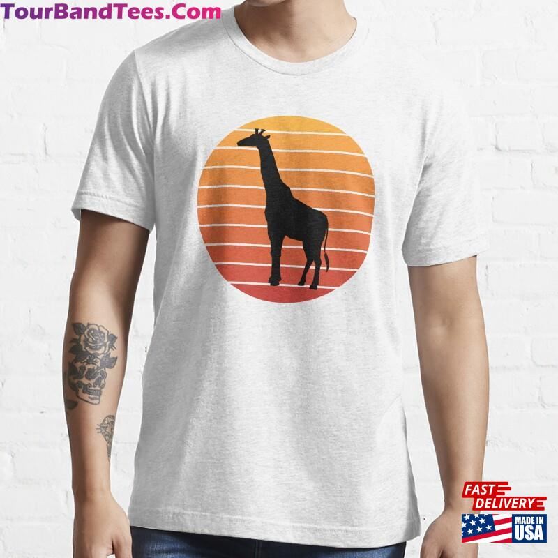 Giraffe Lovers Retro Vintage Style Animal Lover Gift Funny T-Shirt Classic 29Uf123458 – Utopia Fashion