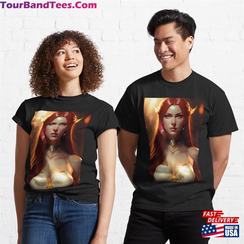 Girl Anime Manga Japan Sexy Japanese Cute Kawaii Find Your Favorite Ai Drawn Art Board Print On Redbubble Classic T-Shirt 29Uf136993 – Utopia Fashion