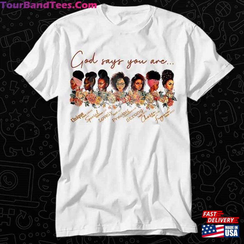 God Says You Are Black Queen Afro T-Shirt Hoodie 29Uf136755 – Utopia Fashion