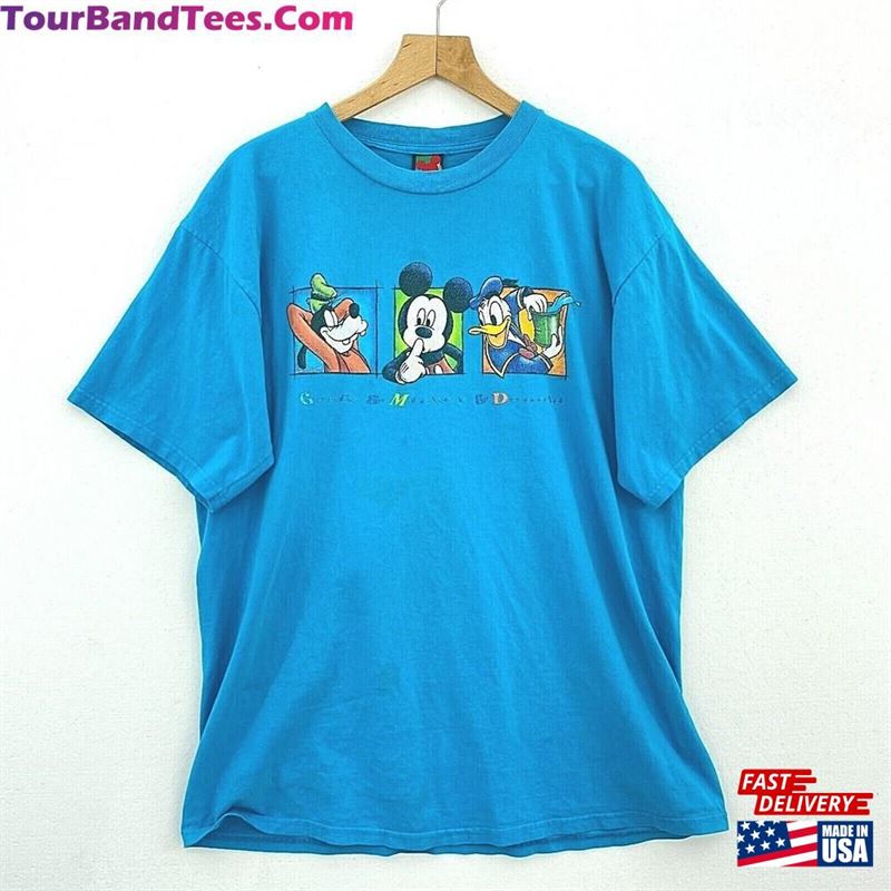 Goofy Mickey Mouse Donald Disney Vintage Blue T-Shirt Sweatshirt 29Uf122924 – Utopia Fashion