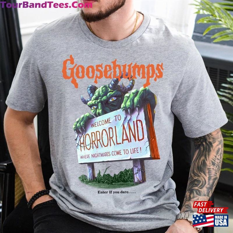 Goosebumps Halloween Shirt Vintage Horrorland Sweatshirt Unisex 29Uf131459 – Utopia Fashion