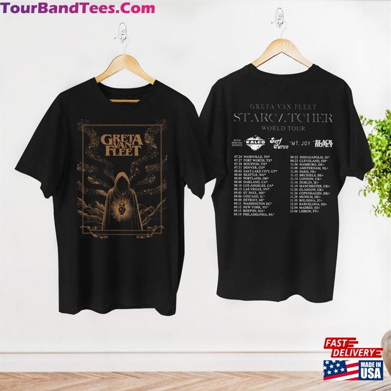 Graphic Greta Van Fleet Starcatcher World Tour T-Shirt Tee Rock Band Shirt Sweatshirt Classic 29Uf123598 – Utopia Fashion