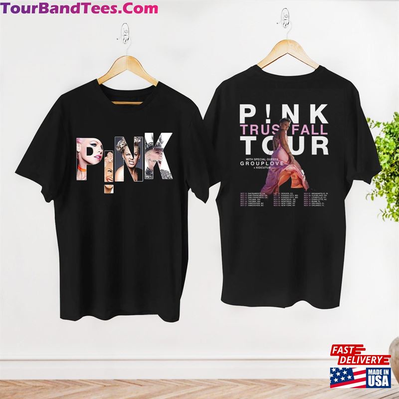 Graphic P!Nk Tour Shirt Pink Trustfall Album Tee Sweatshirt Classic 29Uf123975 – Utopia Fashion