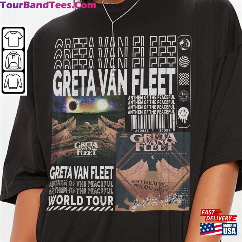 Greta Van Fleet Music Shirt Merch Vintage Starcatcher World Tour Tickets Album Anthem Of The Peaceful Y2K 90S Gift For Fan L905M Classic Unisex 29Uf124421 – Utopia Fashion