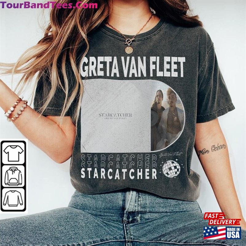 Greta Van Fleet Music Shirt V1 Merch Vintage Starcatcher World Tour Tickets Album Graphic Tee Y2K 90S Gift For Fan L905M Hoodie Classic 29Uf124558 – Utopia Fashion