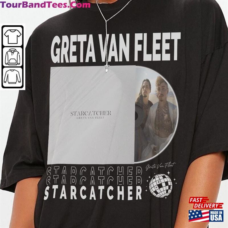 Greta Van Fleet Music Shirt V1 Merch Vintage Starcatcher World Tour Tickets Album Graphic Tee Y2K 90S Gift For Fan L905M Hoodie Classic 29Uf124558 – Utopia Fashion