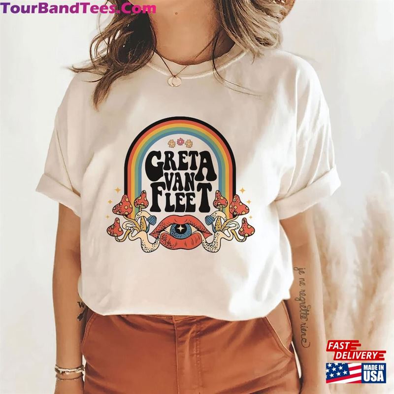 Greta Van Fleet Shirt Merch Retro Gv Flee T-Shirt Classic 29Uf122708 – Utopia Fashion