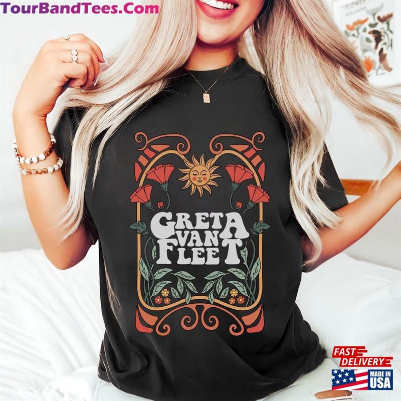 Greta Van Fleet Shirt Sweatshirt Floral Retro Hoodie Classic 29Uf136601 – Utopia Fashion