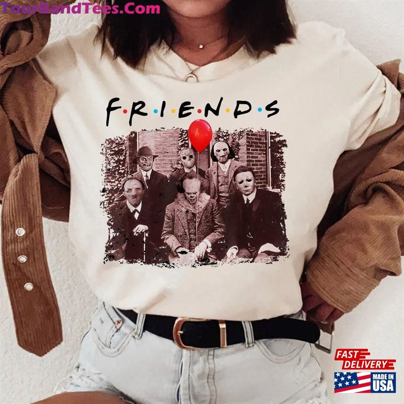 Halloween Friends Shirt Horror Characters Classic T-Shirt 29Uf123355 – Utopia Fashion