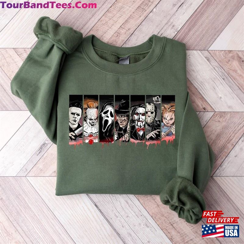 Halloween Horror Movie Characters Sweatshirt Scary Movies Shirt Gifts Unisex Classic 29Uf122789 – Utopia Fashion